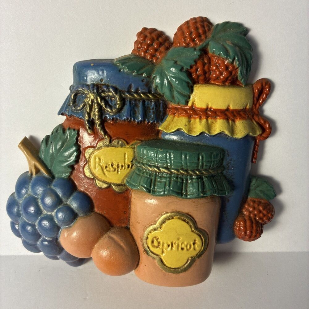 Y2K Home Interiors and Gifts 3D Molded Resin Kitchen Preserves Wall Plaque